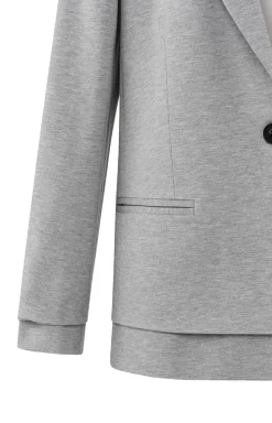 Blazer with seam Grijs