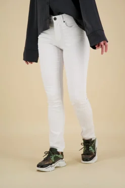 Broek  5-Pocket Superstretch Lang  Wit