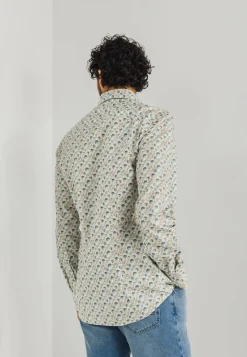 Overhemd Print Wit