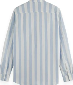 Overhemd Striped Blauw