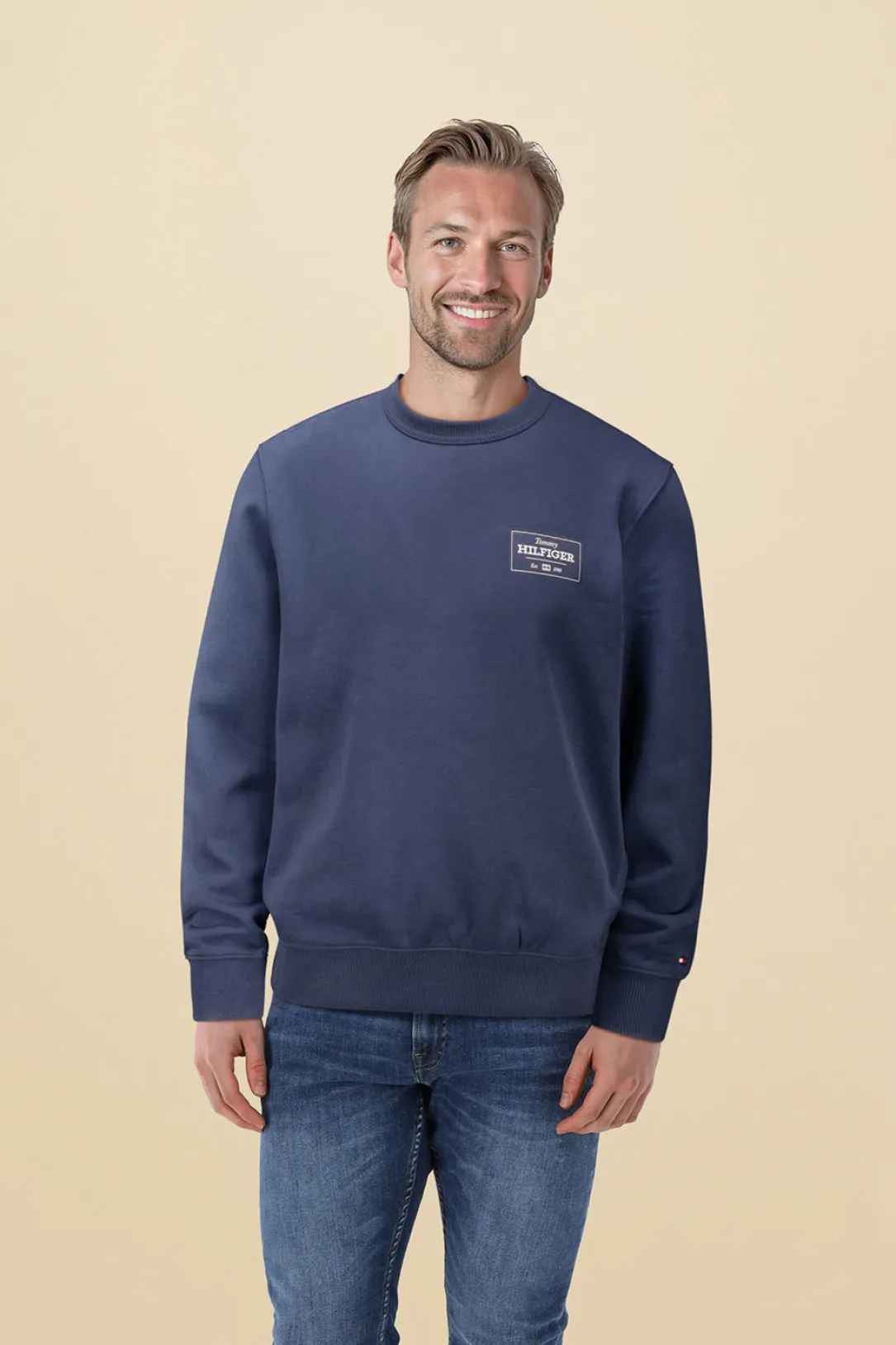 Sweater Monotype Label Blauw