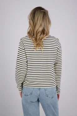 Sweater Striper Blauw