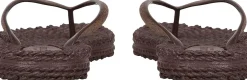 Teenslipper Glitter Bruin