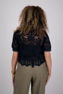 Top Lace Blauw