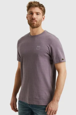 T-shirt Jacquard Paars