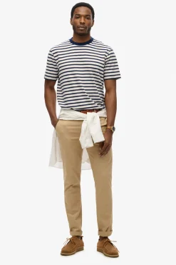 T-shirt Merchant Stripe Blauw
