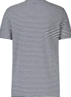 T-shirt Streep Blauw
