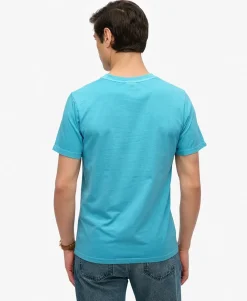 T-shirt Vi Neon Relaxed Blauw