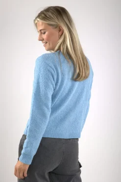 Vest Marlin Boucle Blauw